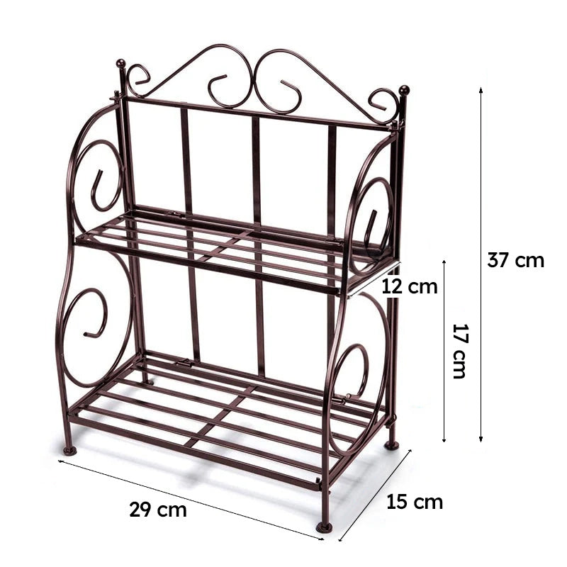 Tierion Foldable Metal Spice Rack media 8