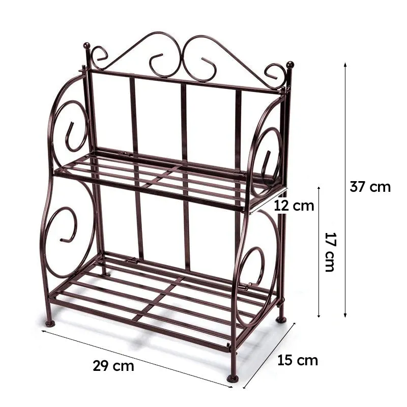Tierion Foldable Metal Spice Rack media 8