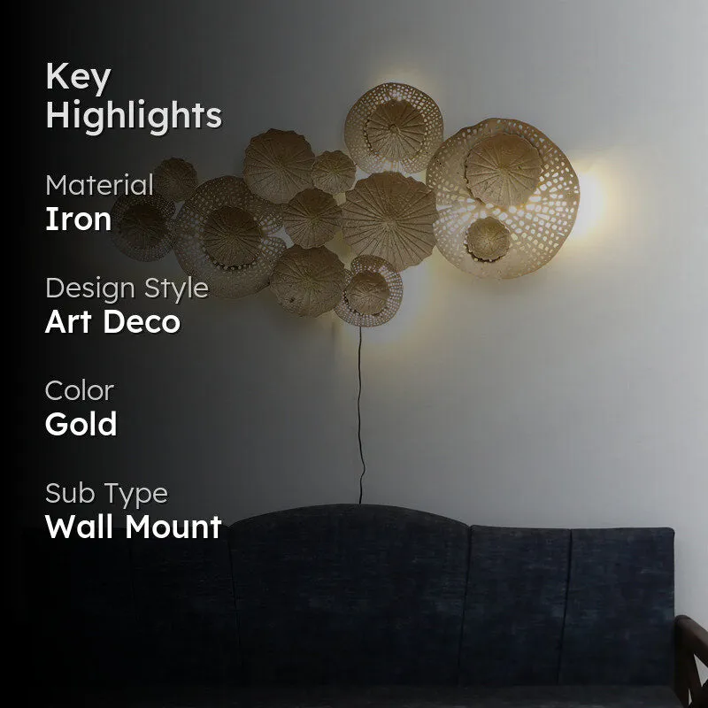 Gilded Forms Iron Wall Accent media 2