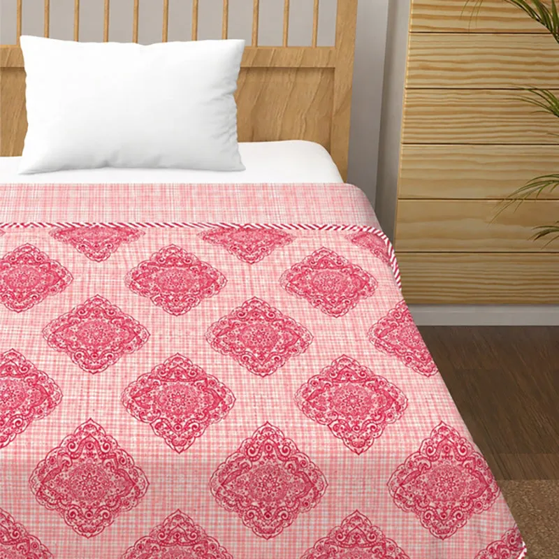 Sargam Ethnic Cotton Dohar (Pink) - 210 TC media 3