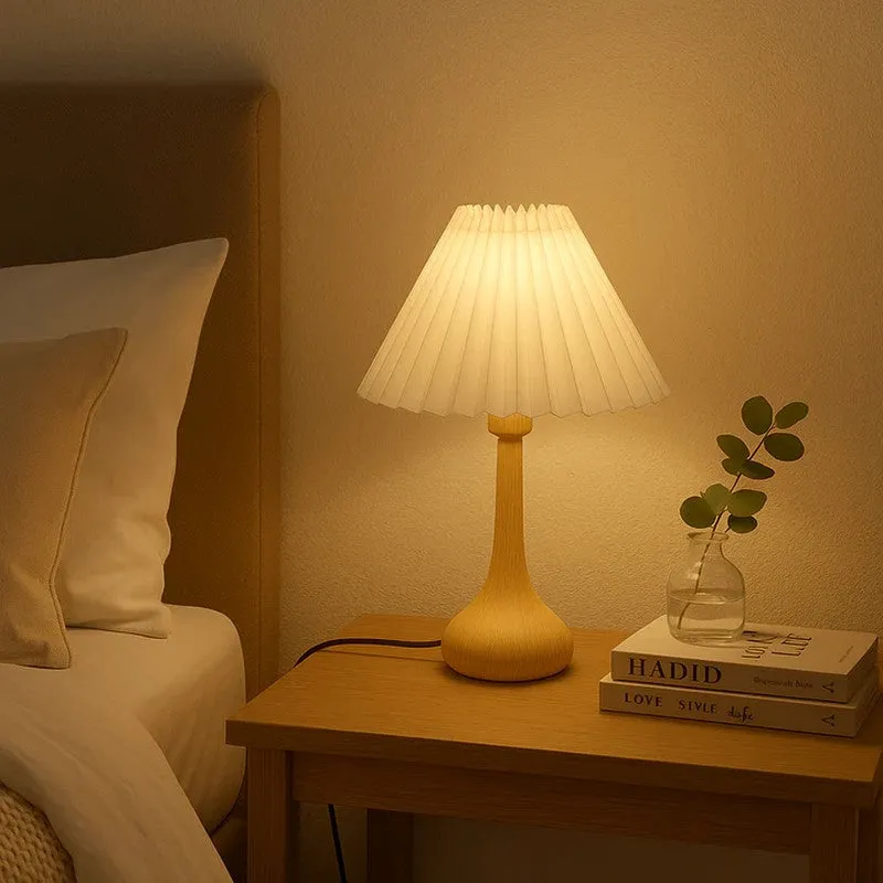 Arvion Wooden Table Lamp - White media 1