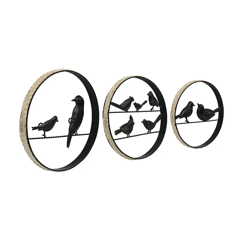 Avian Flock Cane & Metal Wall Accent - Set Of Three media 3