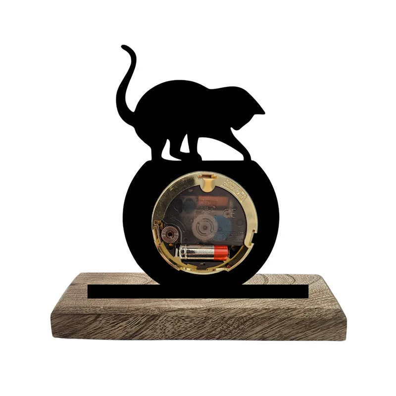 Cat's Play Analog Table Clock media 3