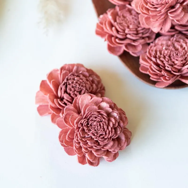 Estar Sola Wood Rose Flower (Rustic Pink) media 4