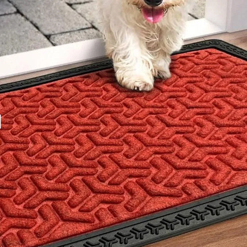 Maxo Antiskid Rubber Door Mats - Red media 3