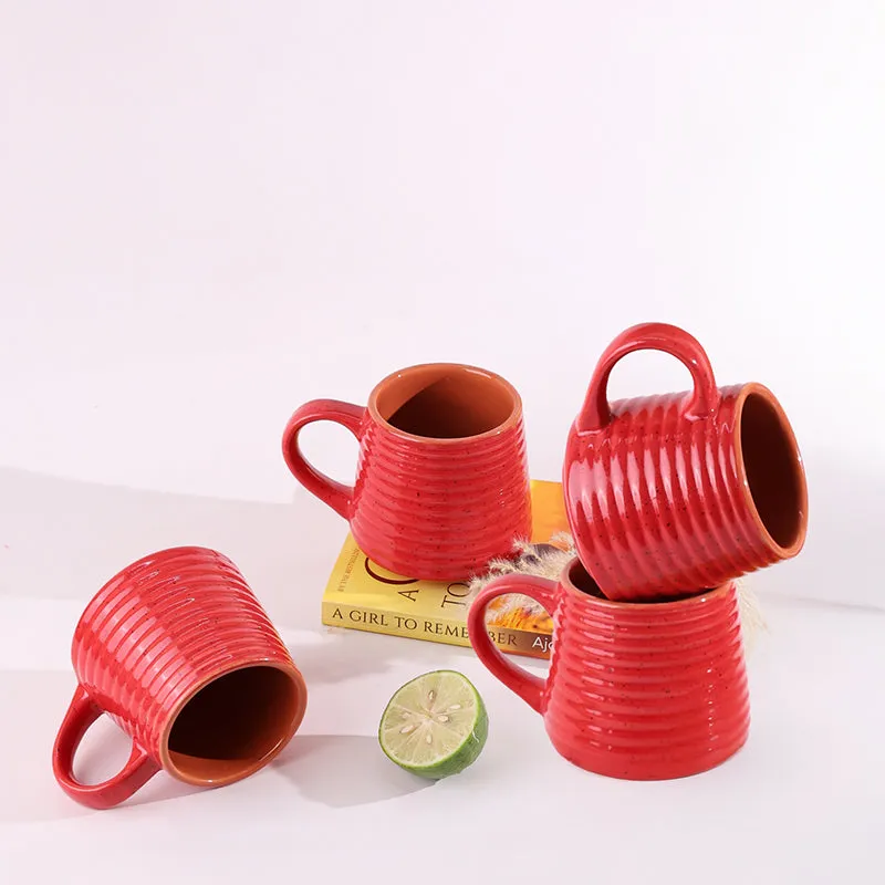Alvira Ceramic Tea Cup (210 mL Each) - Set of Four media 1