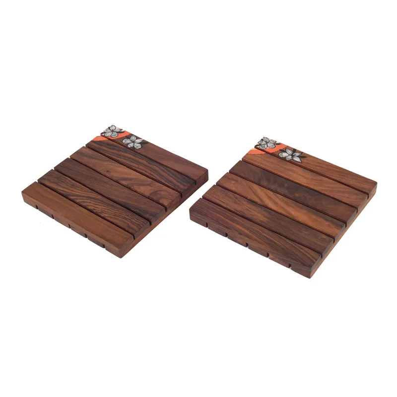 Minerva Wooden Coaster - Set Of Two media 5