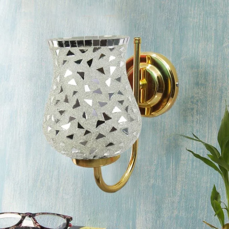Galora Scatter Goblet Glass & Metal Wall Lamp media 3
