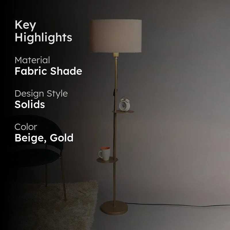 Eisa Dawn Floor Lamp With Shelf media 2