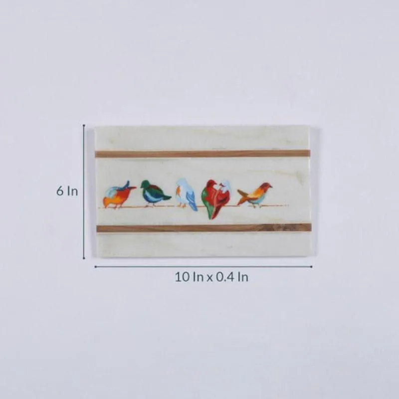 Chirpy Play Hand Painted Marble Wall Accent media 4