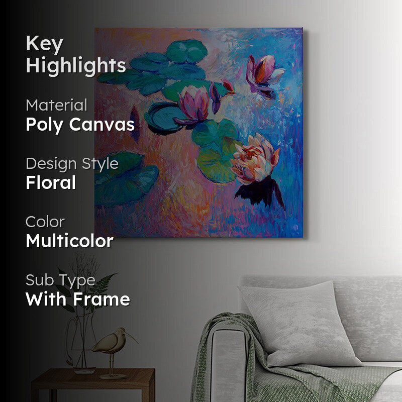 Lily Pond Wall Painting media 2