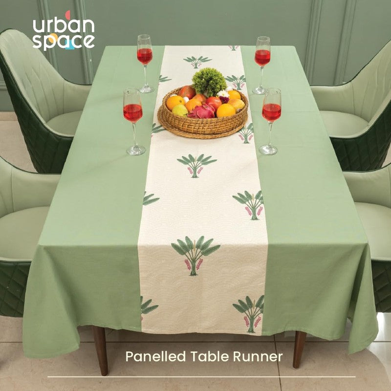 Urban Space Dualis Table Cover - Green & Off White media 3