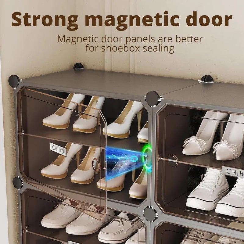 Stepra White Plastic & Metal Shoe Racks media 5