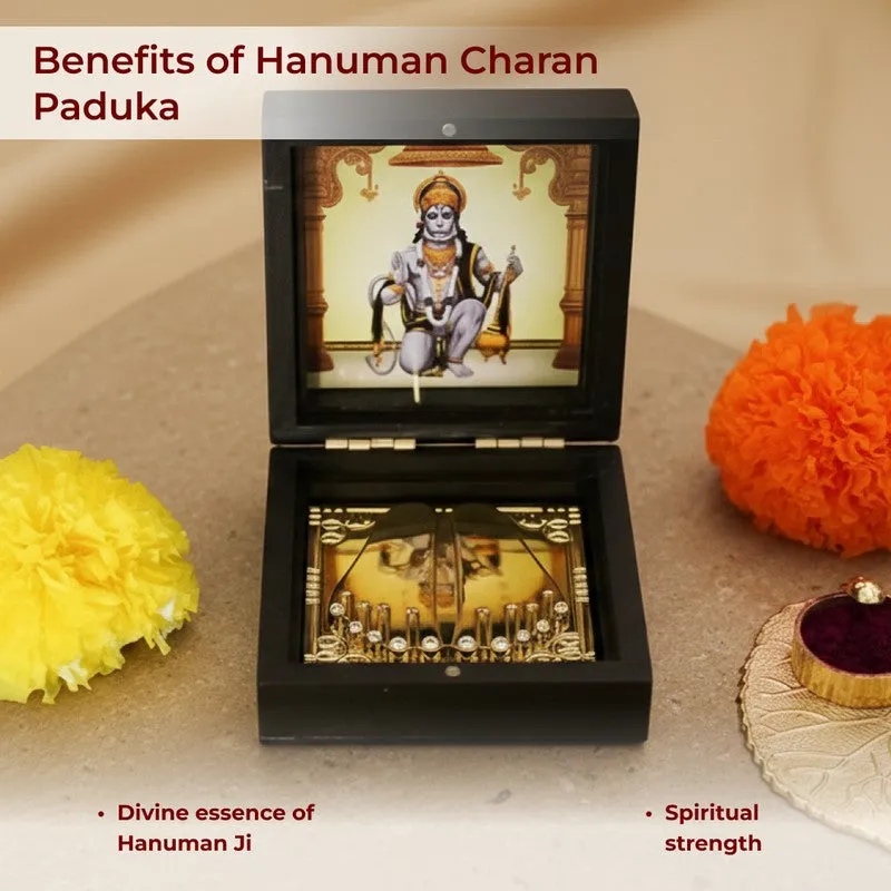 Lord Hanuman Divine Brass Paduka media 4