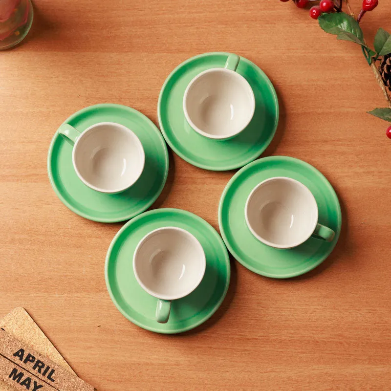Blush & Brew Cup &Saucer (Mint/100 mL) - Eight Piece Set media 6