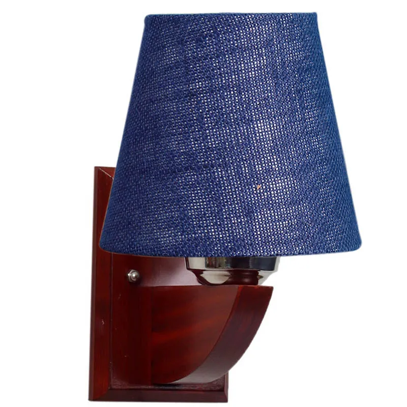 Midnight Mist Conical Wooden Wall Lamp media 5