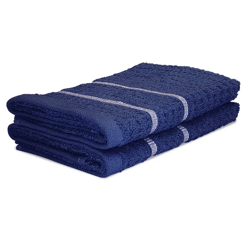 Junia Hand Towel (Navy Blue) - Set Of Two media 4