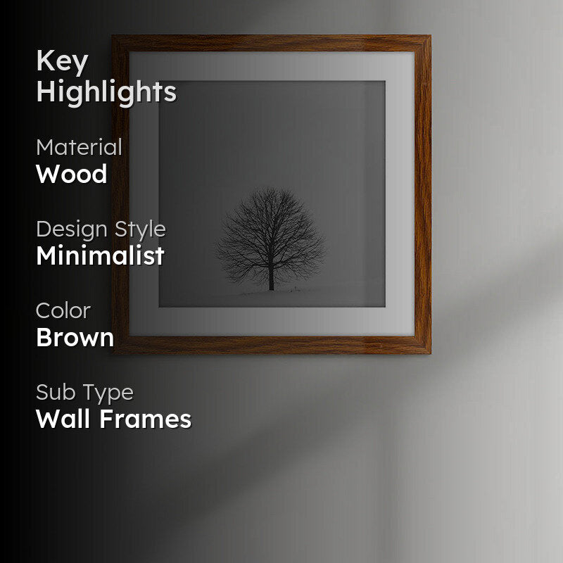 Erato Wooden Photo Frame - Brown media 2