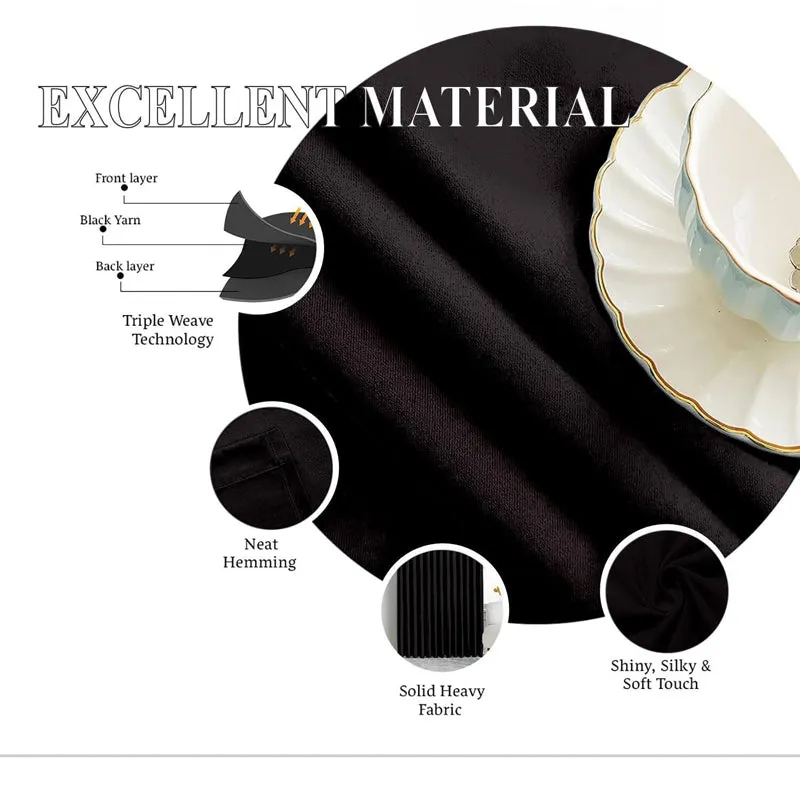 Vienna Pleated Curtain Valance (Black) - Set Of Two media 5