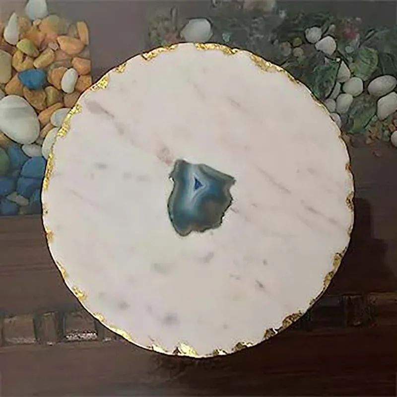 Trevi Marble Platter - Blue media 4