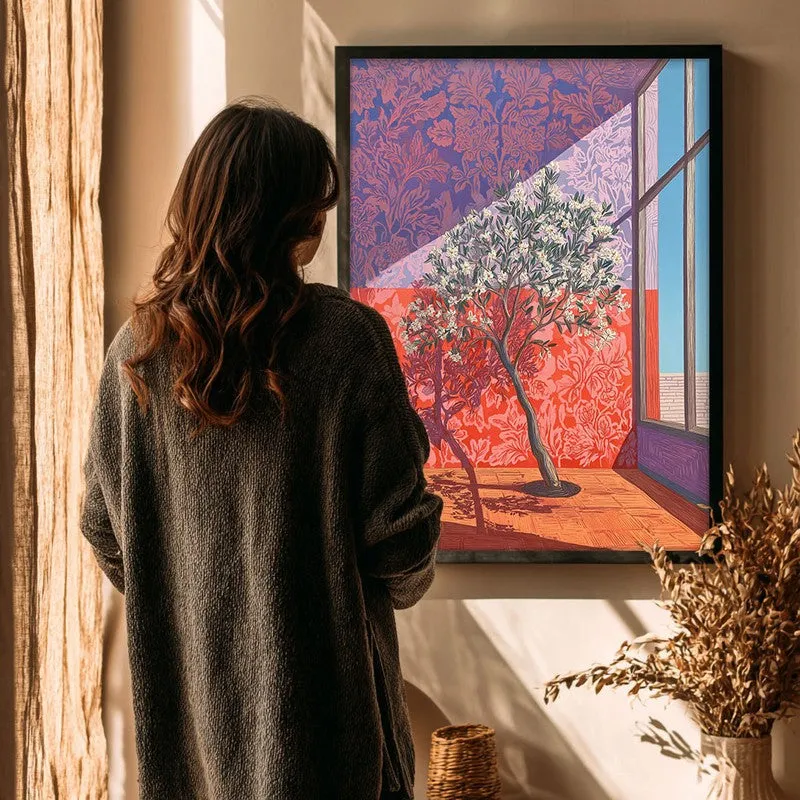 Arbor Radiance Canvas Wall Painting - Black Frame media 4