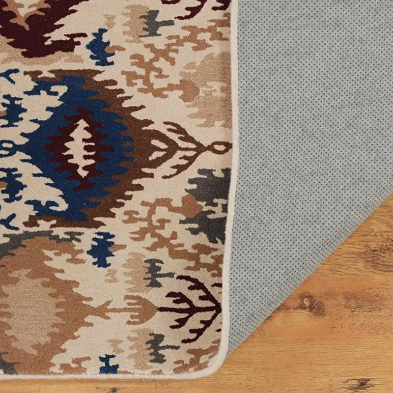 Saruman Hand Tufted Ethnic Wool & Nylon Carpet - Beige media 5