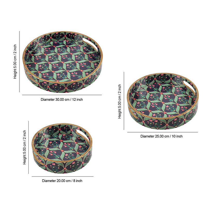 India Circus Anaya Round Serving Tray media 7