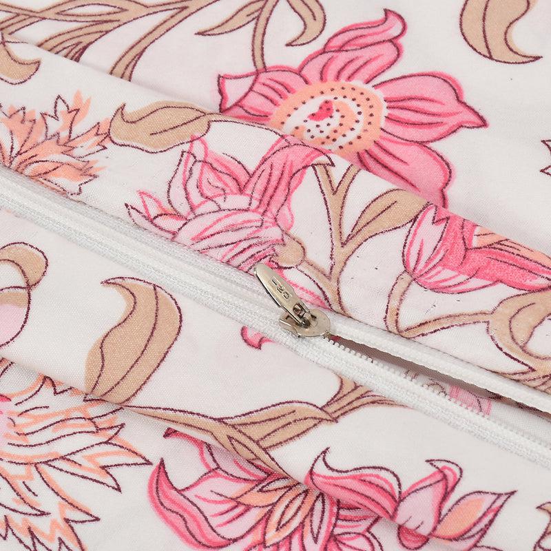 Blossom Cascade Floral Cotton Duvet Cover - 210 TC media 6