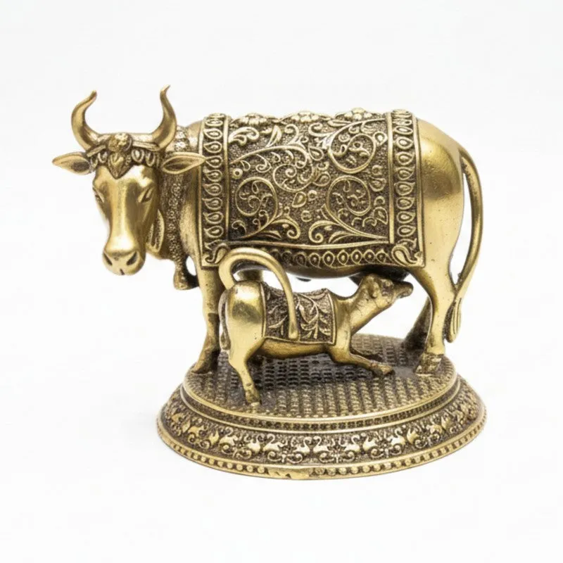 Golden Gau Mata Brass Idol media 4