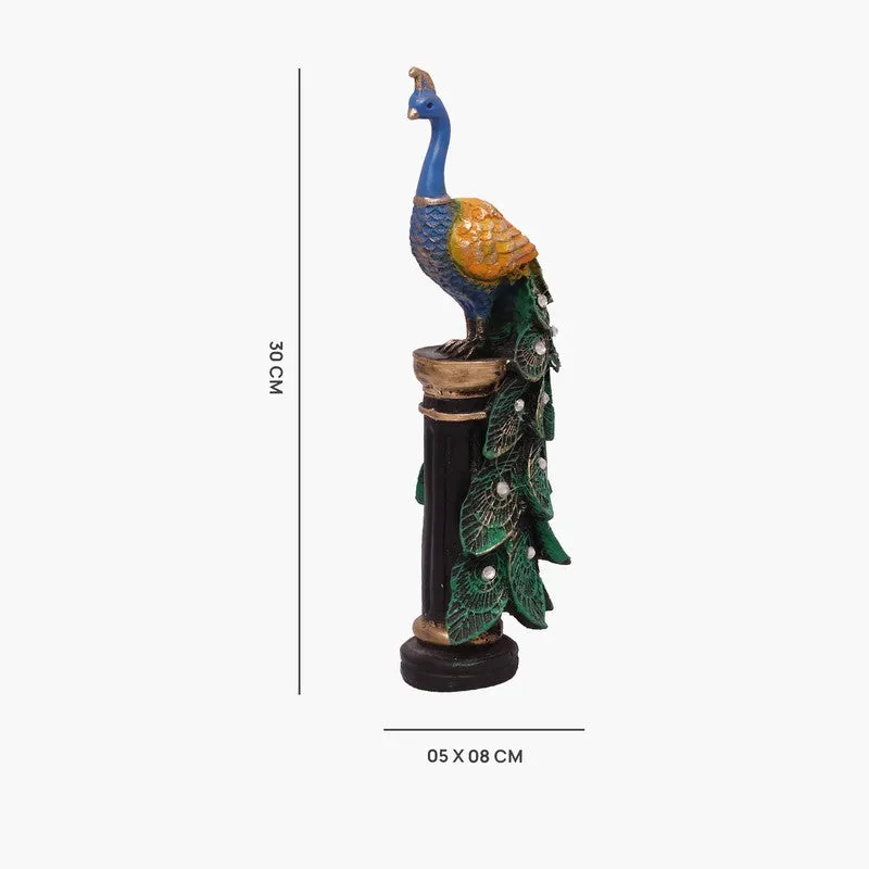 Opulent Peacock Polyresin Showpiece media 7