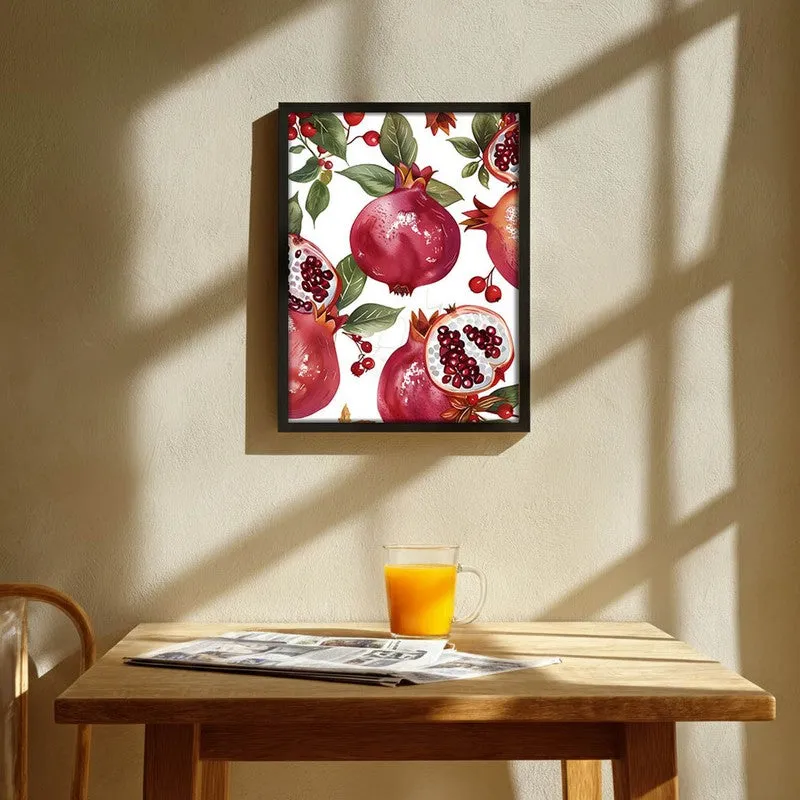 PomegranateFarm Archival Canvas Wall Art - Black media 1