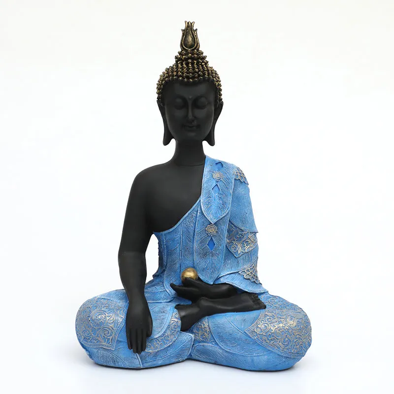 Thinking Buddha Idol - Blue media 3