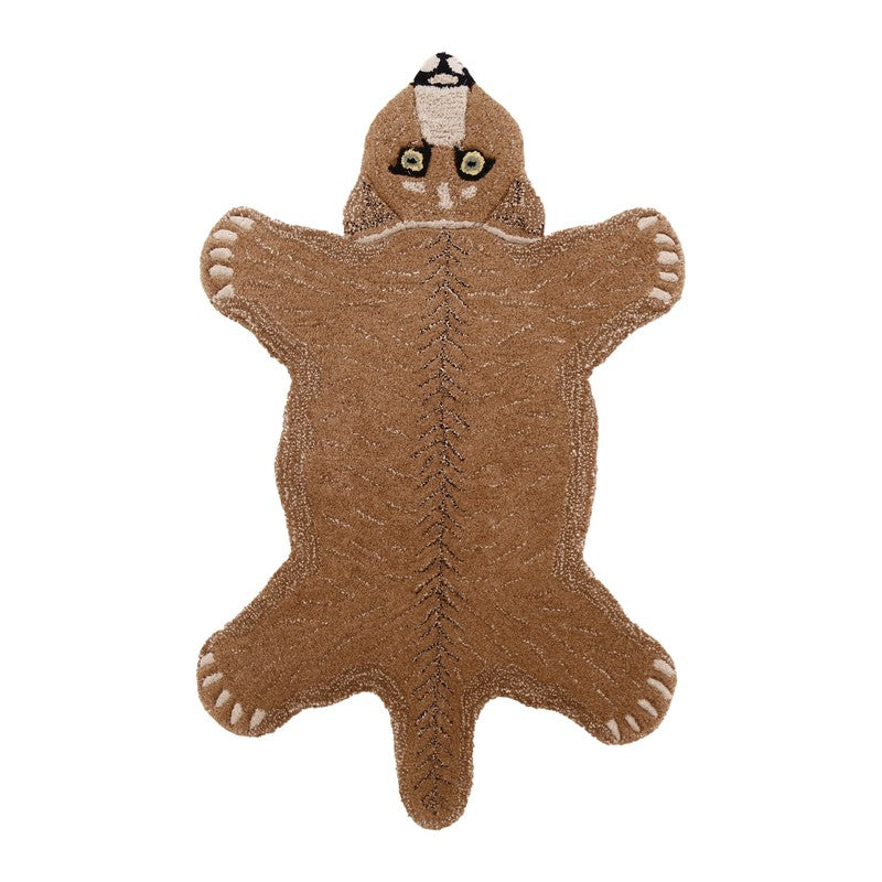Jungle Cub Cotton Carpet - Brown
