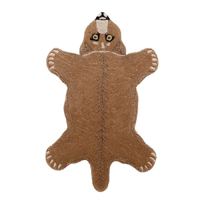 Jungle Cub Cotton Carpet - Brown media 1