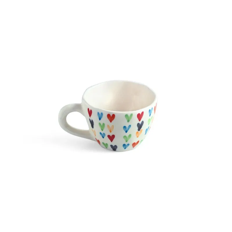 Colourfull Ceramic Coffee Mug (270 mL Each) - Set Of Two - 4