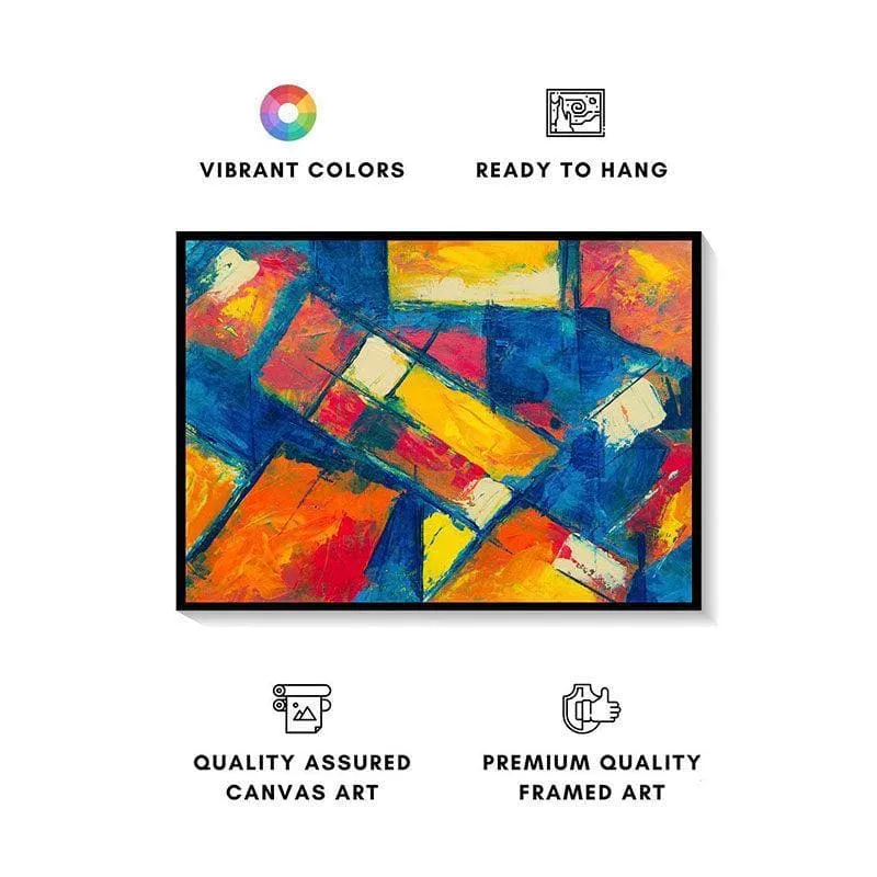 Abstract Illusions Canvas Wall Painting - Black Frame media 4