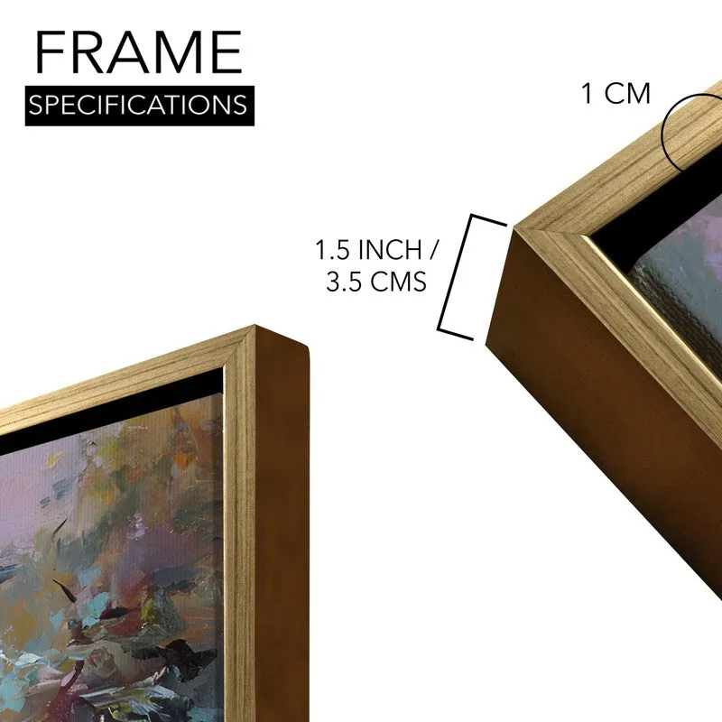 Petal Symphony Canvas Wall Painting With Frame media 8