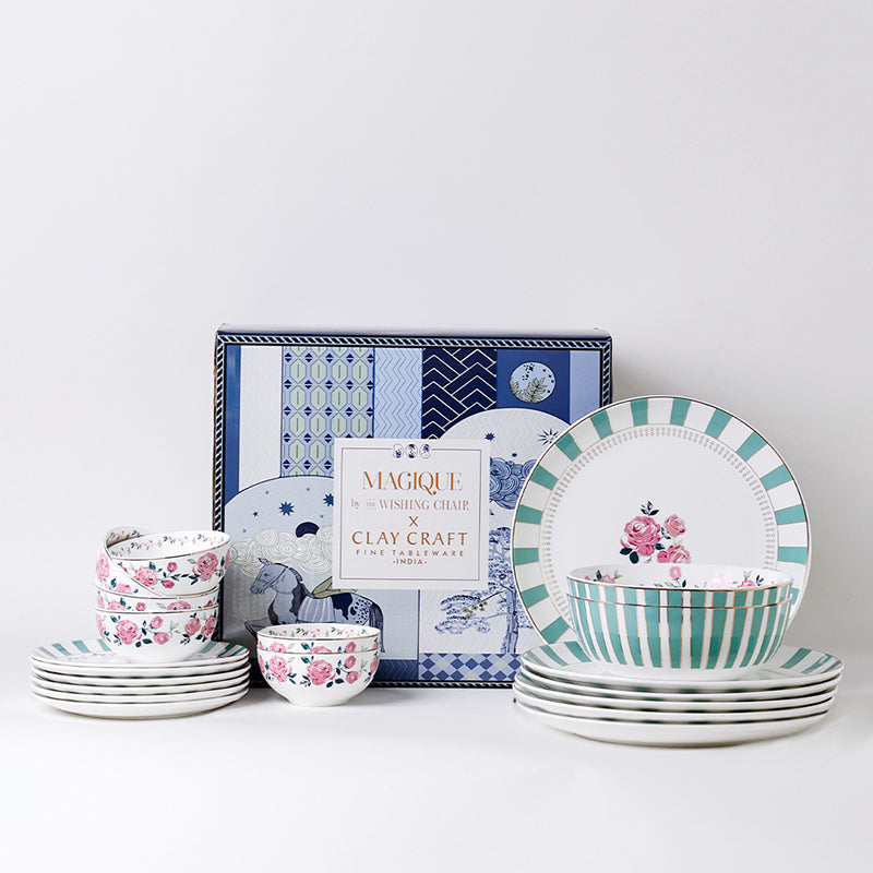 Magique: Portrait Of A Rose Dinner Set - 20 Piece Set media 4