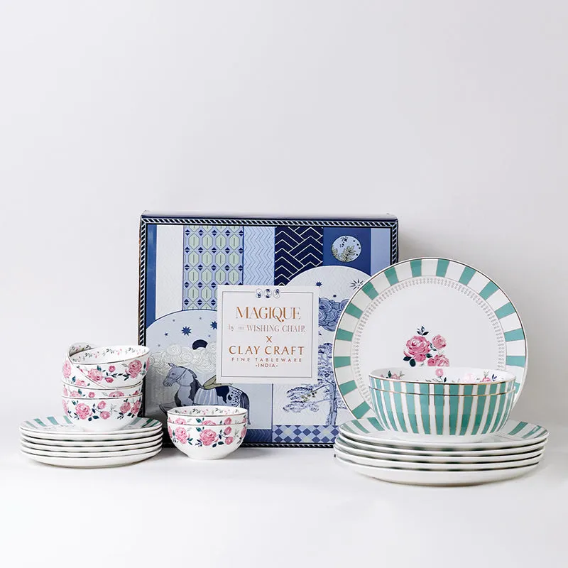 Magique: Portrait Of A Rose Dinner Set - 20 Piece Set media 4