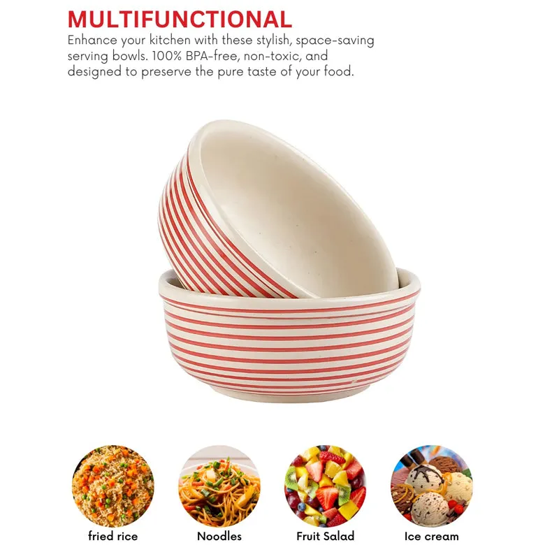 Tiare Serving Bowl (Red/550 mL) - Set Of Two media 4