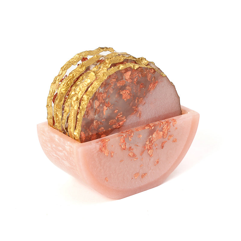 Fleck II Resin Coaster (Pink) - Seven Piece Set media 3