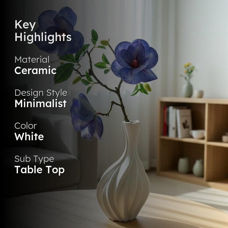 Celeste Curve Designer Ceremic Vase media 2