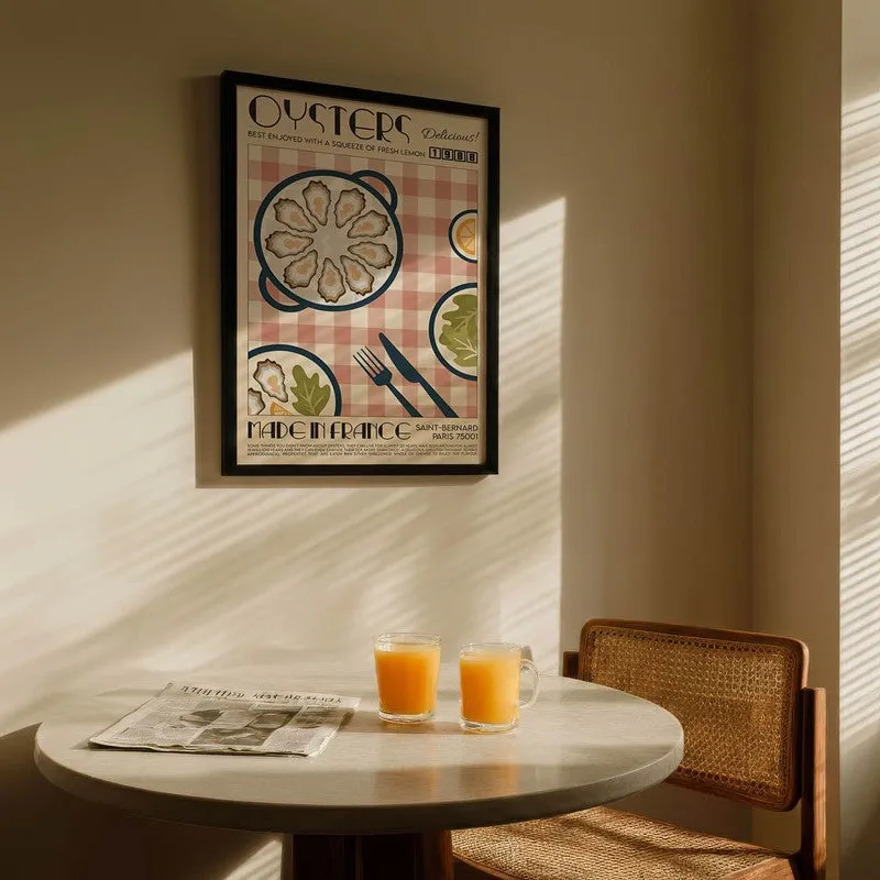 Dine Divine Archival Canvas Wall Art - Black media 5