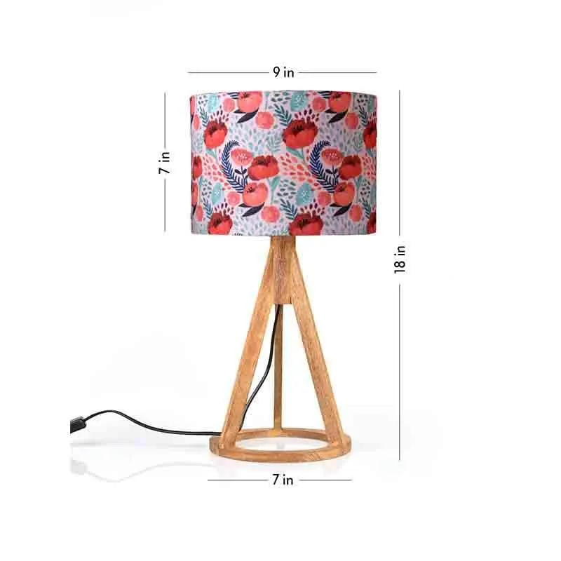 Rosey Dosey Wooden Table Lamp - Multicolor media 6