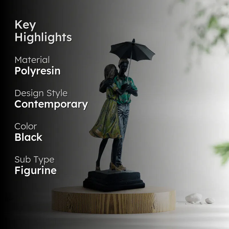 Couple In Rain Showpiece media 2