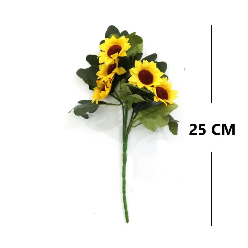 Artificial Sunflower Flowers Bunch media 6