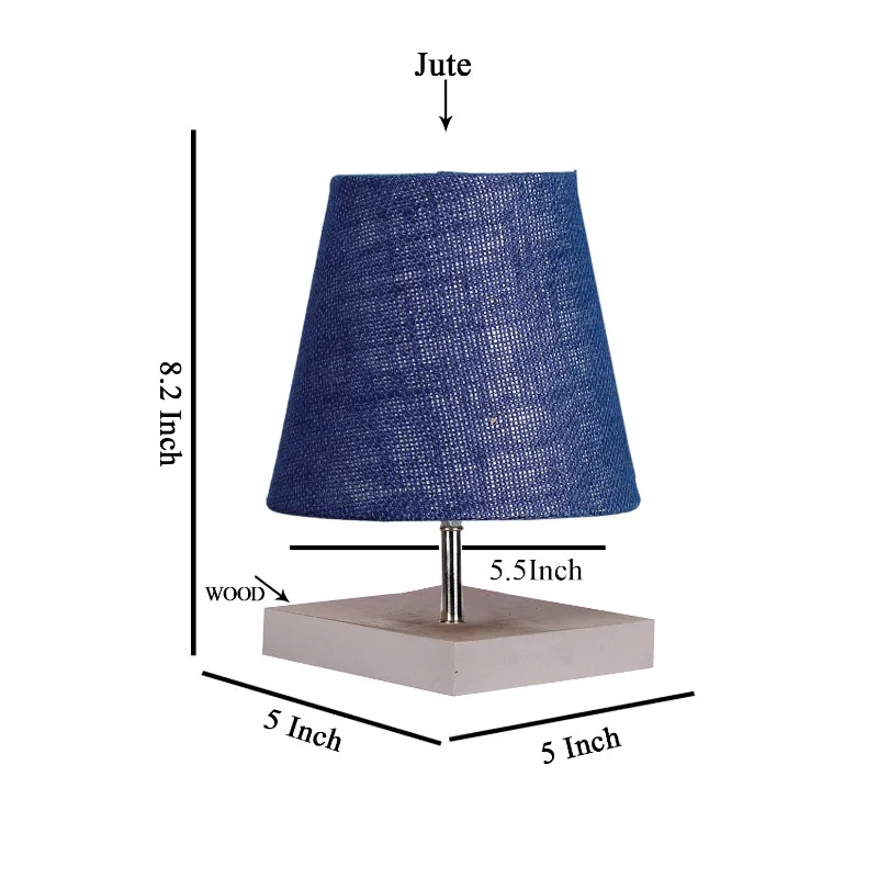 Alsa Jute Table Lamp - Blue,White media 5