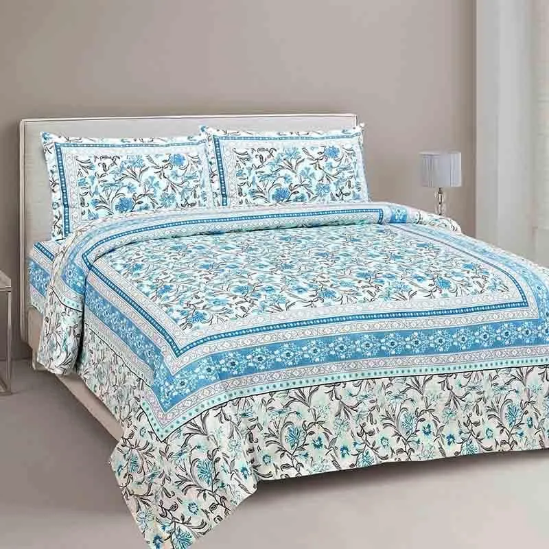 Motif Mania Jaipuri Cotton Bedsheet - 144 TC media 3