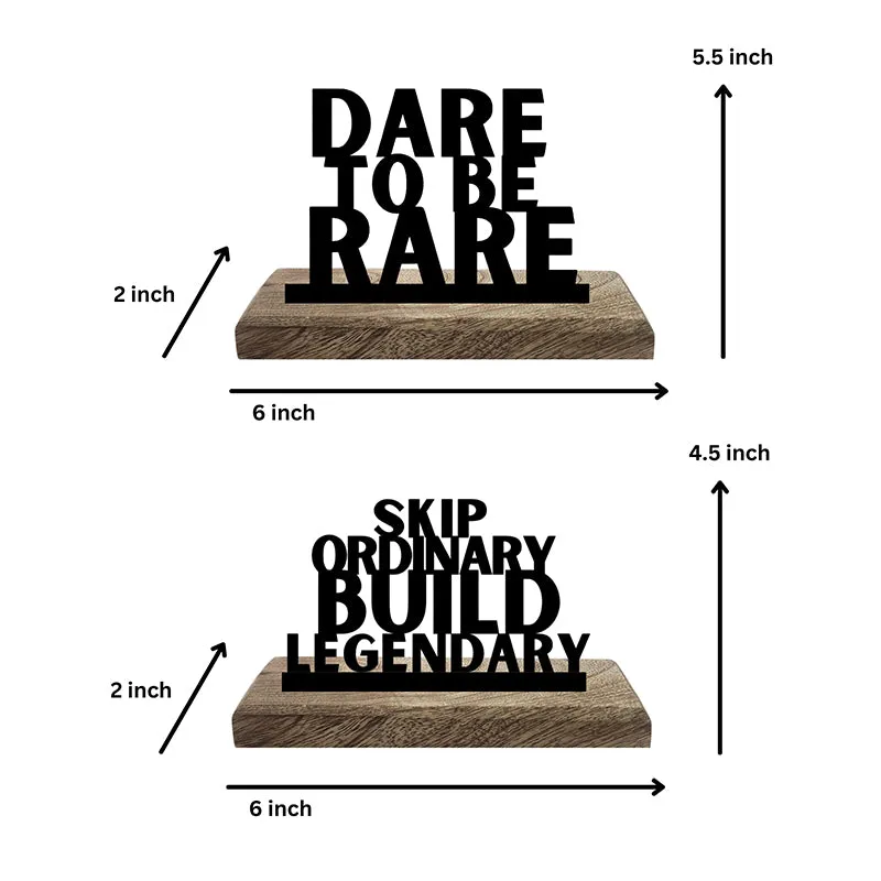 Dare To Be Rare Showpiece - Set Of Two media 4