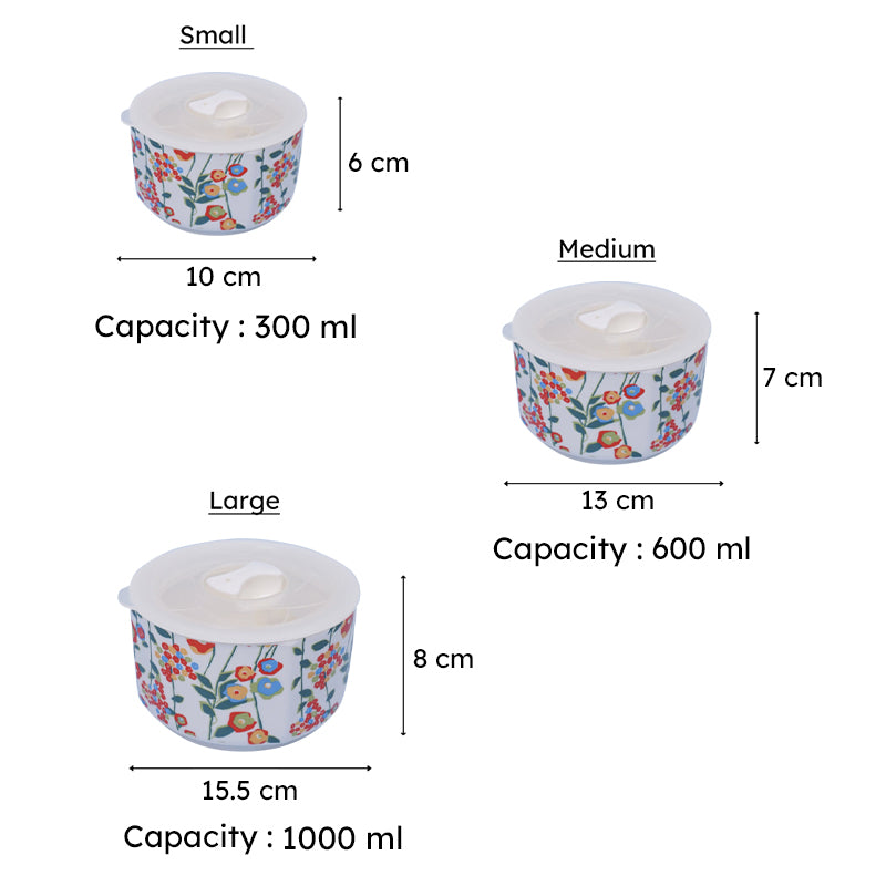 Moniya Airtight Storage Container (300 mL/600 mL/1000 mL) - Set Of Three media 6